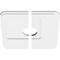 Ekena Millwork Lucan Architectural Grde PVC Contemporary Ceiling Medallion, Two Piece, 14"OD x 3"ID x 4 3/4"C x 1"P CMP14LN2-03000 - alternate 2